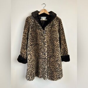 Vintage Leopard Swing Coat